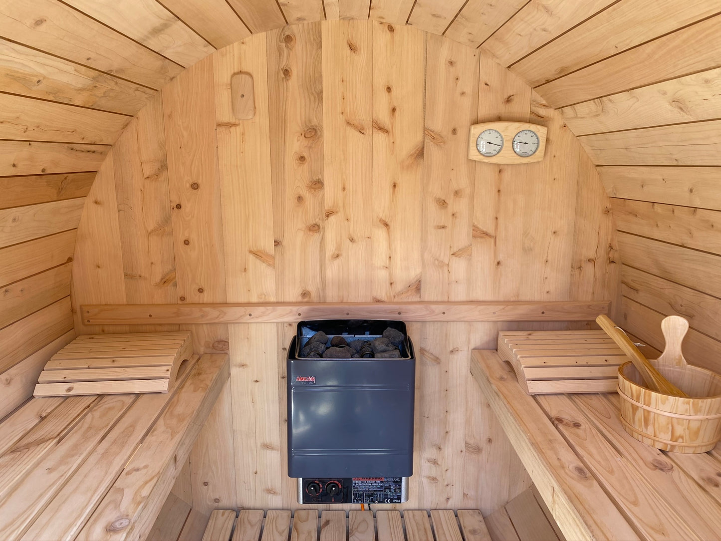 Saunas Exteriores Modelo Barril 4 Personas