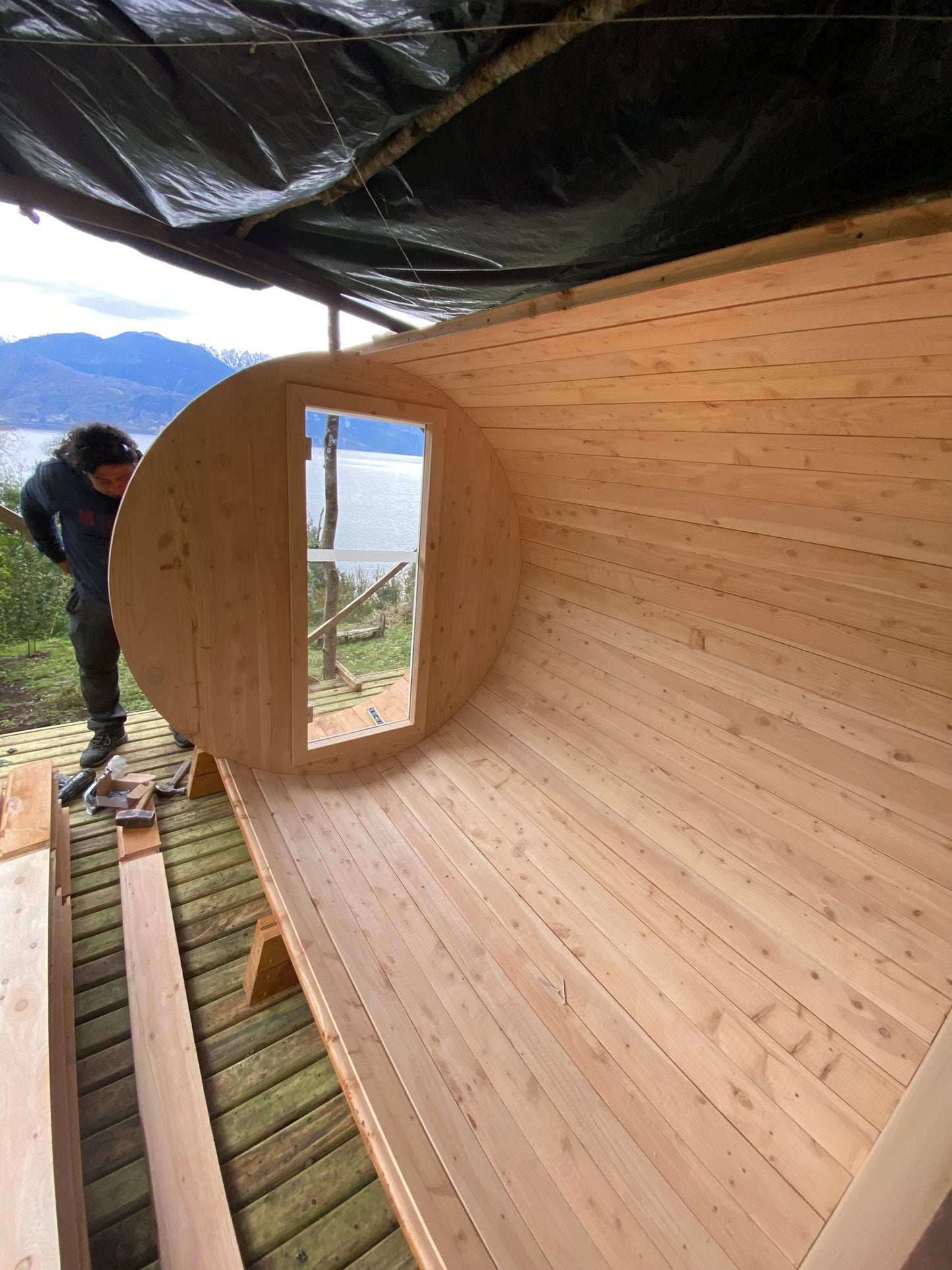 Saunas Exteriores Modelo Full Visión 6 personas