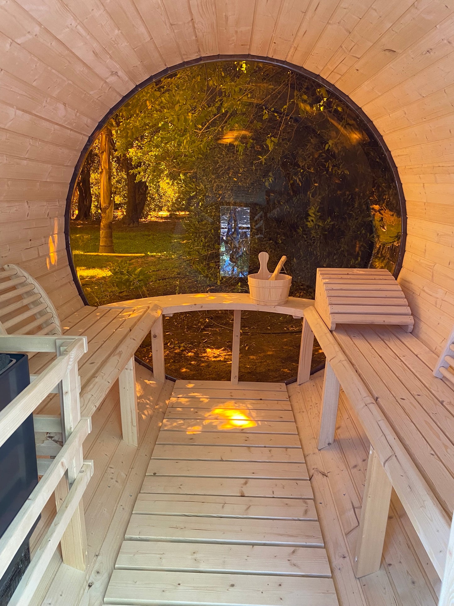 Saunas Exteriores Modelo Full Visión 6 personas