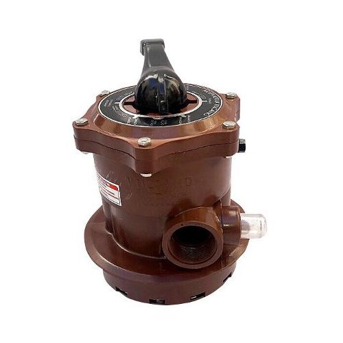 Multiválvula 6 Vias Filtro Vulcano (Modelo Antiguo) , con terminales roscables de 50mm versión antigua. Compatible con toda la serie de filtros VC, Medidas: 30x30x30cm.