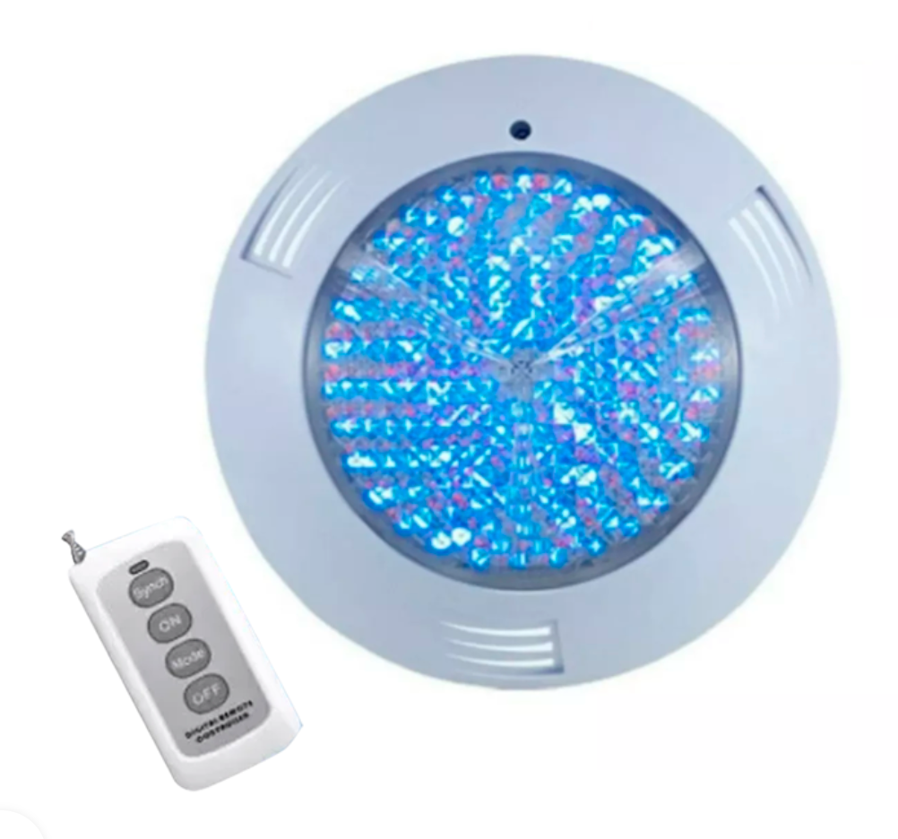 FOCO LED SOBREPUESTO LUZ COLOR 18W/12VAC CON CONTROL REMOTO